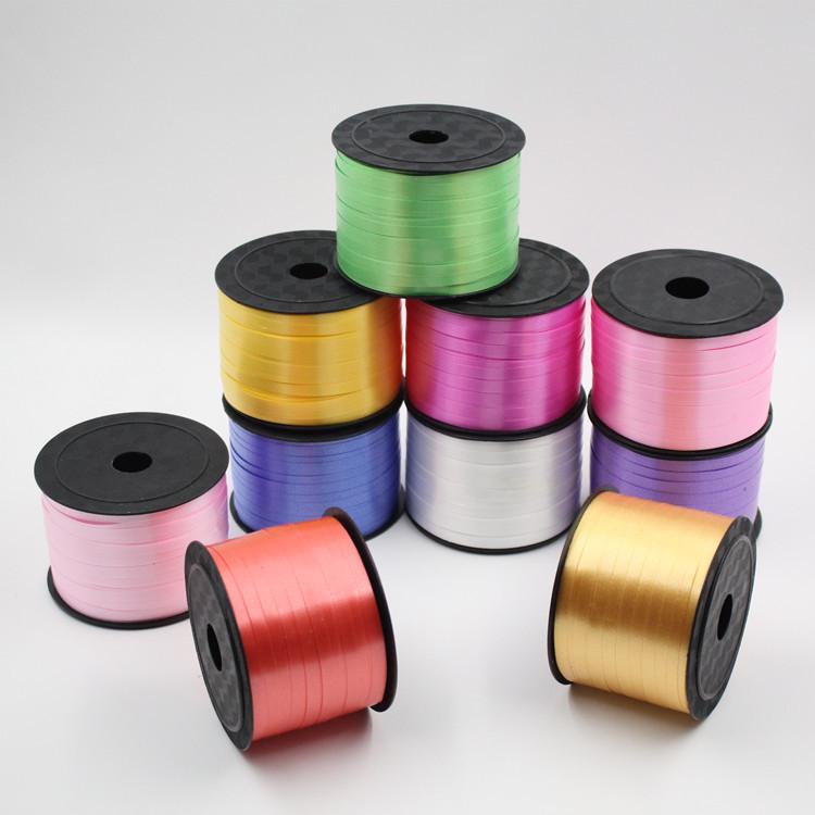 Hochzeitsballonband & Bindeset: 90m Kräuselband mit Plastikbindern