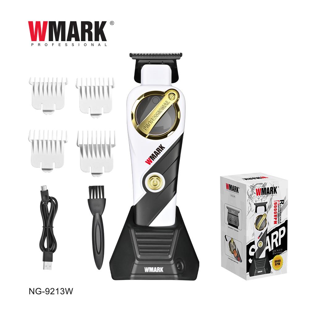 WMARK Hair Clipper Professional Hair Cutting Machine 9000 RPM Hair Trimmer Electric Barber DLC Blade Clipper for Men NG-9213W