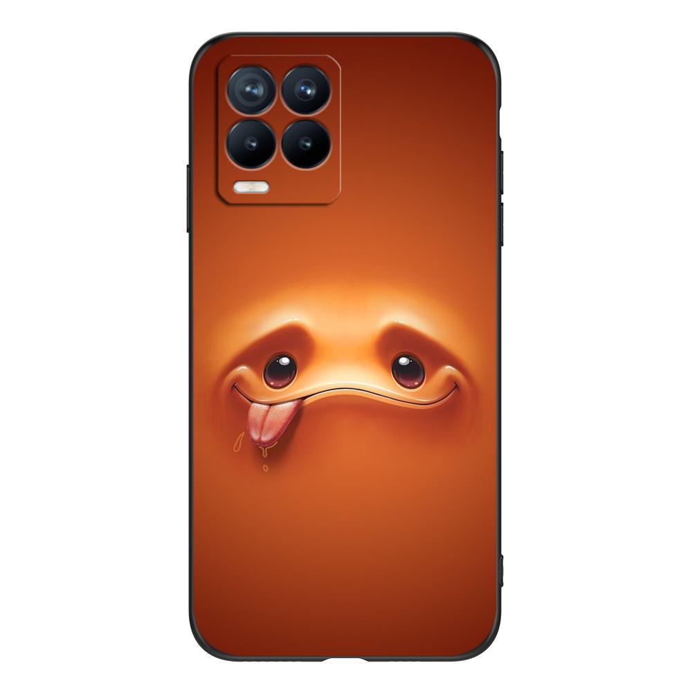 Für Realme 8 5G 4G Hülle Rückseitige Abdeckung Für Realme 8 Pro Hülle Für Realme 8i Hülle Für Realme8 Schwarze Tpu Hülle niedlich funy