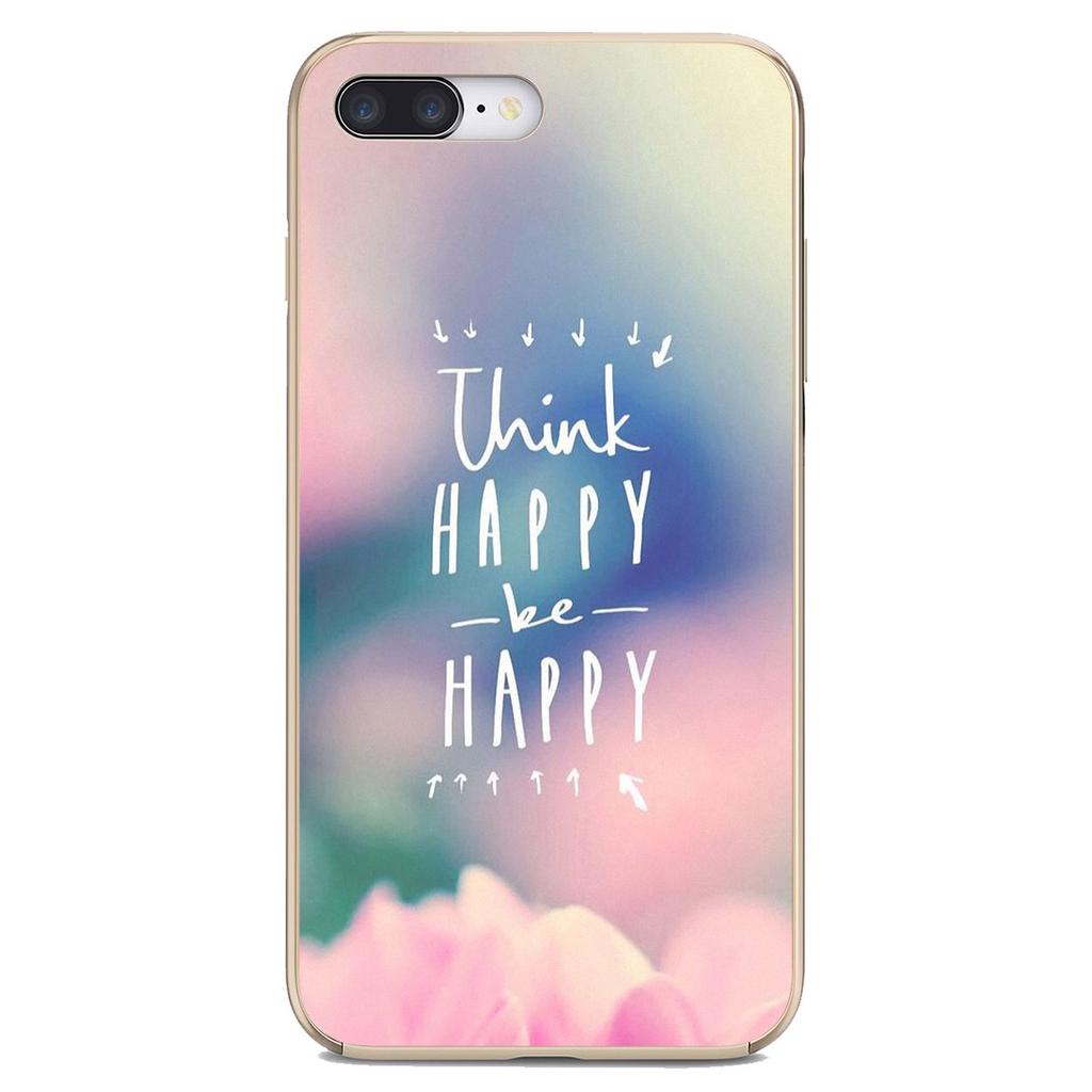 TPU Hülle für Samsung Galaxy Note 3 4 5 8 9 10 S3 S4 S5 Mini S6 S7 Edge S8 S9 Plus Denk positiv sei glücklich Inspirierendes Zitat