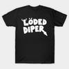 Herr T-shirt med Svart Tryck Diary Of A Wimpy Kid Loded Diper Tryck med Transferpapper utan Klippning Bomulls-T-shirt