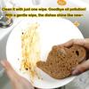 Natural Wood Pulp Cotton Dishwashing Sponge Brown Series Kitchen Hanging Cleaning Cloth Brown Wood Natural Cleaning Brush