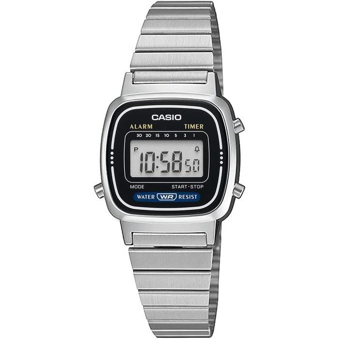 Casio LA670WA-1 Women s Digital Watch - Silver/Black