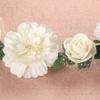 Flower Hair Wreath Headband Floral Crown Garland with Adjustable Ribbon Festivals Wedding Party Headpiece for Women Girl