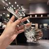 Decorative Serving Spoon Hammer-Grain Handle Shell Shape Design Polished Mirror Finish Soup Kitchen Tableware Artistic
