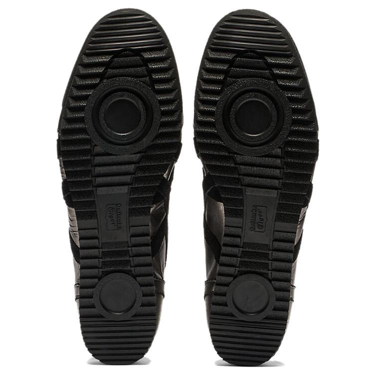 Onitsuka Tiger Mexico Mid Runner Deluxe Retro Classic Slip Resistant Durable Mid Top Lifestyle Casual Shoes Unisex sneaker Bronze Black 1181A608-021