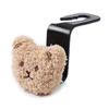 Creative Car Seat Back Cute Plush Bear Doll Hook Inside Car With Decorative Plastic Pendant Finishing Storage Hook