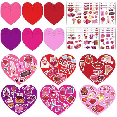 Valentinstag Bunt Liebe DIY Cartoon Karte Aufkleber Mutter Dekoration Geständnis Geschenkset.