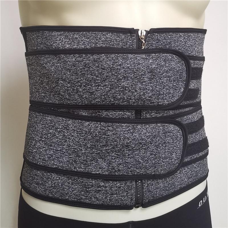 Yoga Waist Shaping and Fitness Belt with Zipper and Velcro for Sweat Relief