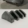4 Stück Universeller Karbonfaser-Auto-Modifizierter Heckstoßstangen-Diffusor-Spoiler Schwarz Rot ABS Heckstoßstangen-Lippen-Diffusor Anti-Kollision