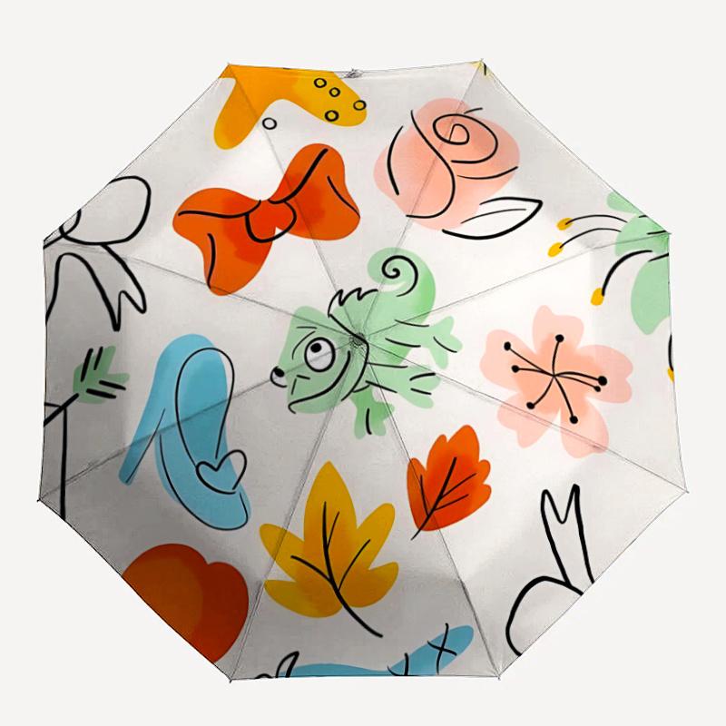 

1pc Fashion Nature Umbrella That Opens Closes Automatically Perfect Gift with a Convenient Folding Mechanism 48