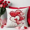 Red Valentine's Day Cushion Cover 45*45cm Throw Pillow Cover Decorative Pillowcase  Home Decor