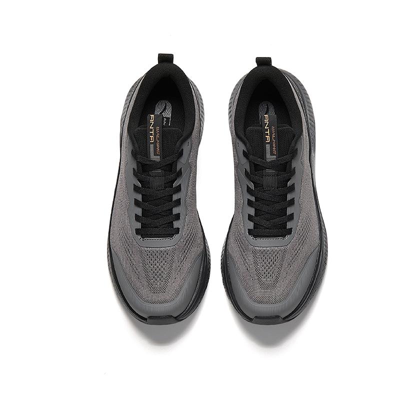 Anta Shen Xing LITE Textile, Synthetic Leather Low top Training Shoes Men's Volcanic Ash/Black 112547713-5