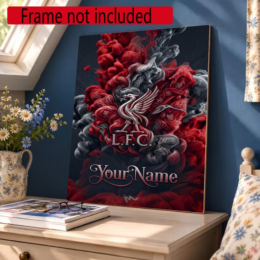 Liverpool Fc Customize Your Name Diamond Painting Round Diamond Rhinestones Mosaic Diamond Embroidery Wall Paintings Rhinestones Gift Frameless