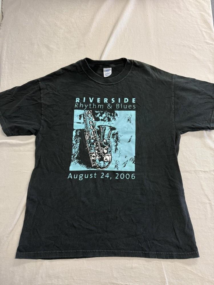 Винтажная футболка Riverside Rhythm and Blues 2006 Саксофон -L Унисекс XXXL