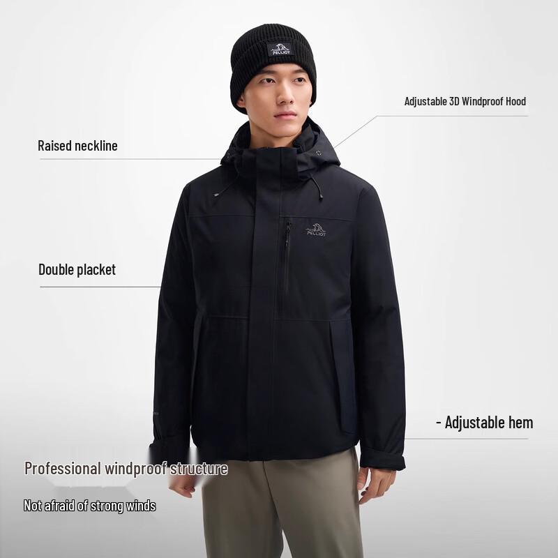 Pelliot Men's Mountain Wild Goose Down Hooded Parka