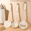 Silicone High-Temp Resistant Soup Ladle & Non-Stick Porridge Spoon with Anti-Scalding Handle.