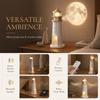 Delicate Light Patterns Moon Night Light Soft Ambient Light Bedside Decor  Study