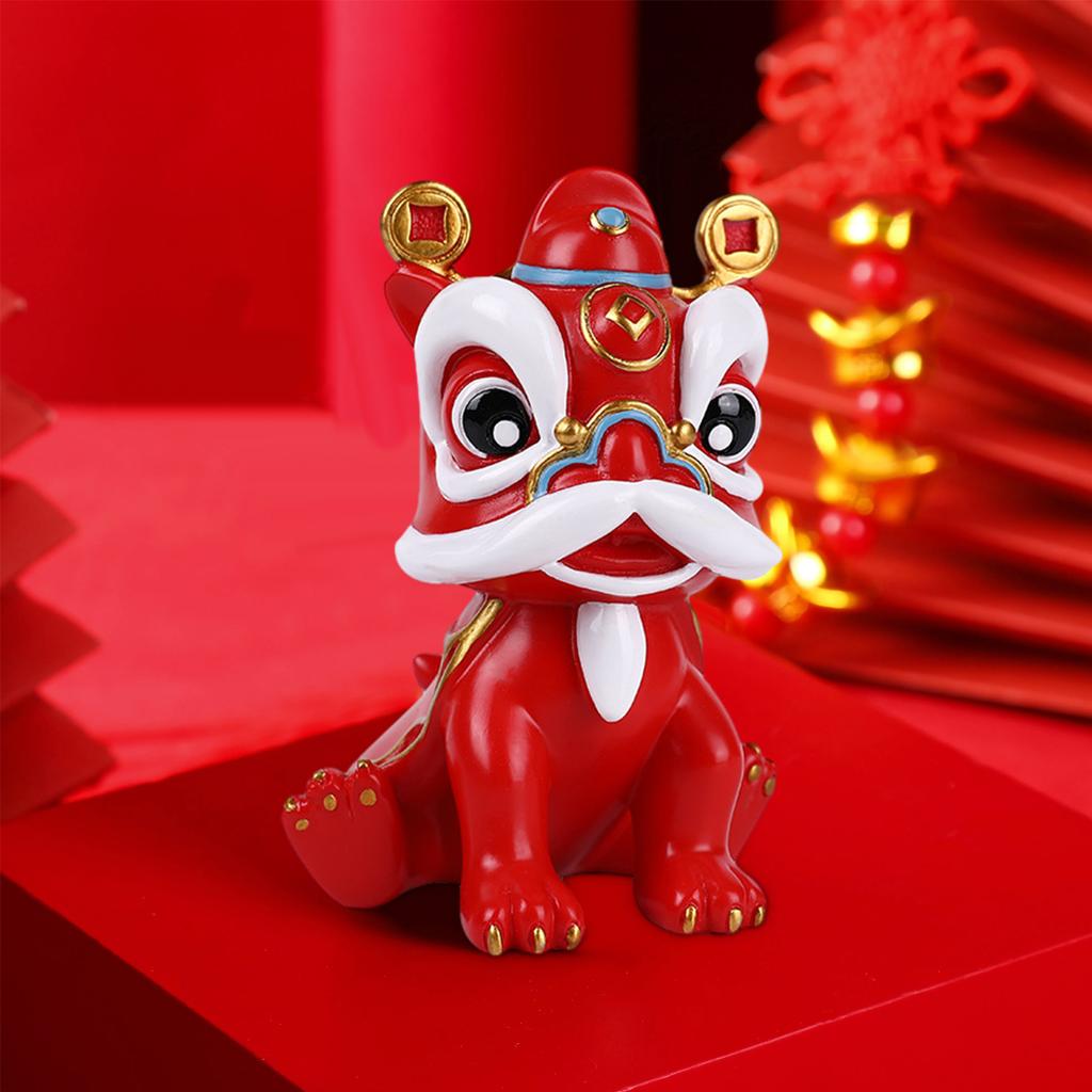 Cute Chinese Lion Dance Home Decor New Year Gift