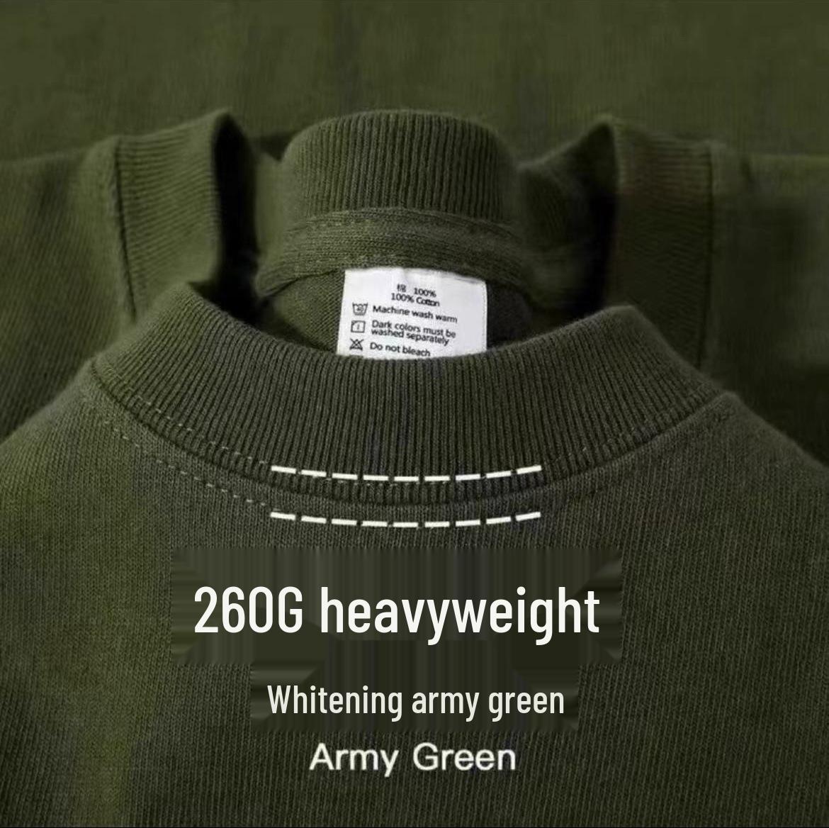 

Жіноча 260г Важка Вага Чиста Бавовна Оверсайз Біла Футболка з Коротким Рукавом XXXL (170-200 jin)