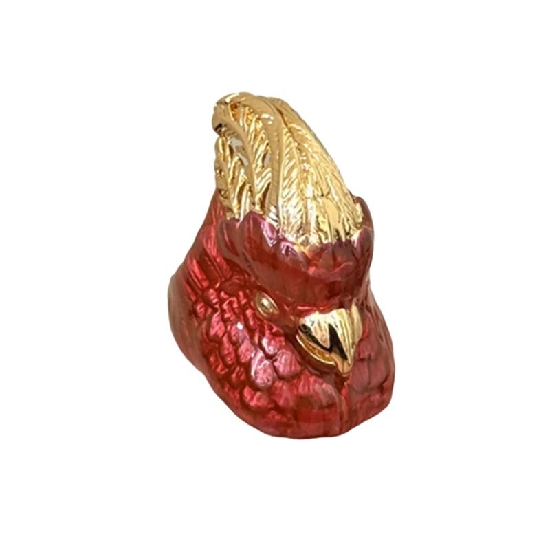 Artistic Conure Molded Statement Hoop Modifiable Size Traditional Oil Drop Workmanship Comfortable Metal Jewelry Gift