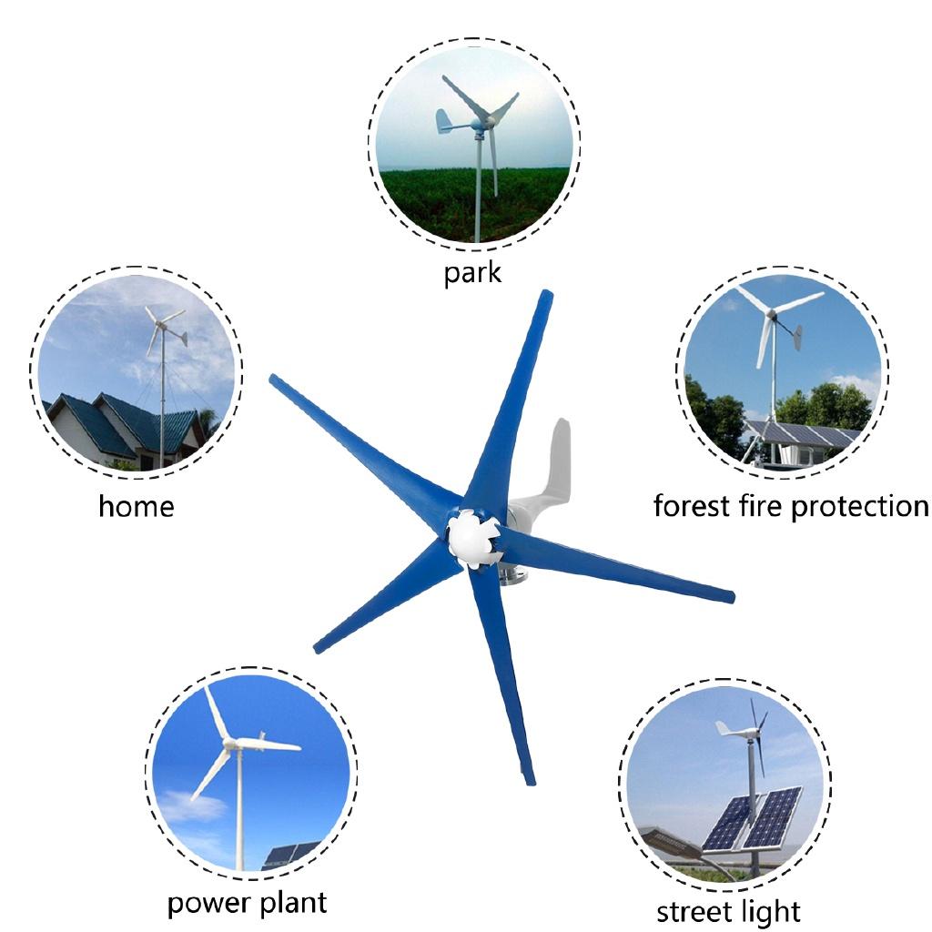 Wind Turbines Generator 3000W 5 Blade Wind Generator With Controller Windmill Energy Turbines Charge New