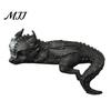 Reading Dragon Statue Sleeping Bookshelf Decor, Book Nook Figurine, Gothic Unique Gift for Fantasy Lovers Booksitter Ornament, Shelf Desk Bookend