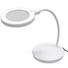 Ikeda Lens Industry Outlet Support Éclairé par LED Grossissement 2x pour Loupe de Sculpture de Maquette, (100mm), Lecture, Loisirs créatifs, Fabrication, Broderie,