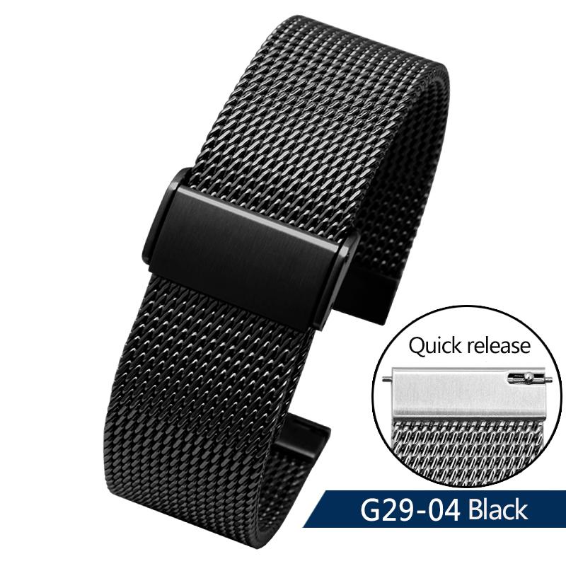 High Quality Watchband for Seiko Water Ghost Canned Mountain Abalone Metal Strap Milan Mesh Bracelet 20 22 24mm