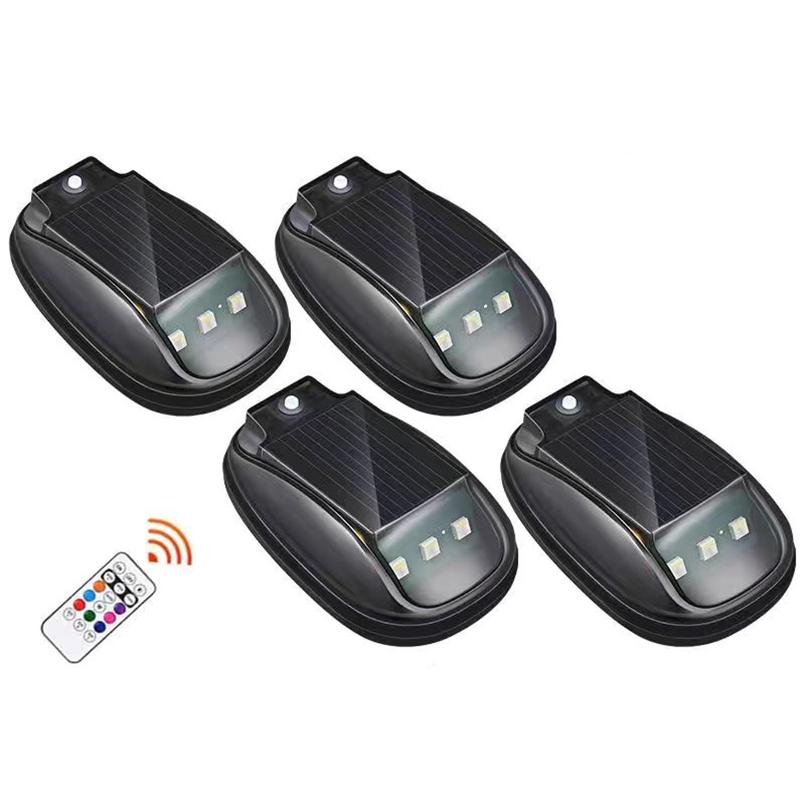 

Solar-Power Car Roof Light with RC RGB Wireless Flashing Lights Universal Signal Mouse Lamp for Pickup Trucks SUV Motorcycles