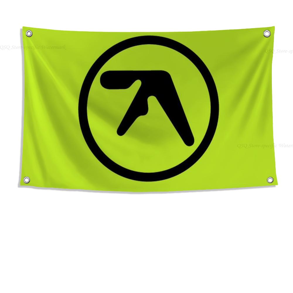 1pc Aphex Twin Richard D James Flag Flags And Banners Four Hole Flag Polyester Outdoor Decor Room Aesthetic