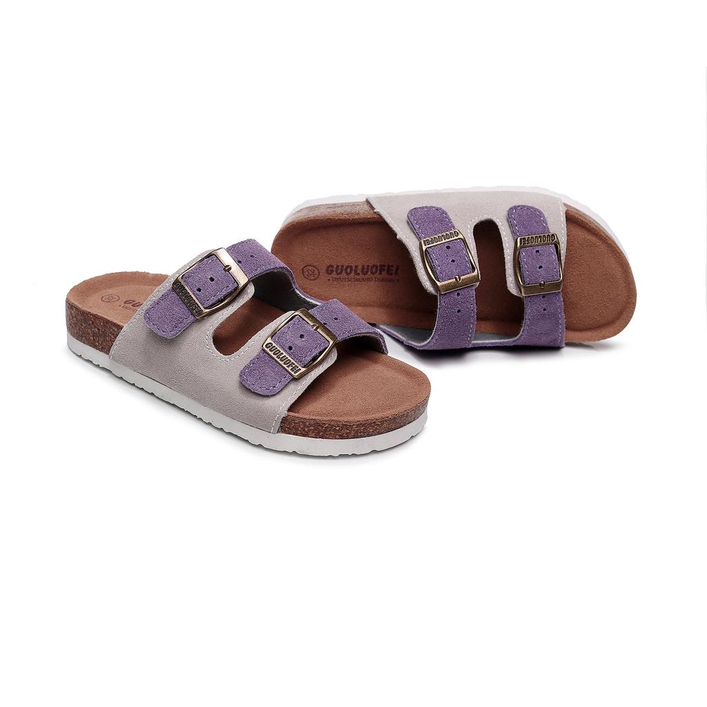 GuoLuoFei New Women Men Summer Beach Slide Sandals Casual Soft Cork Slippers Flip Flops Comfort Home Couples Outside Shoes