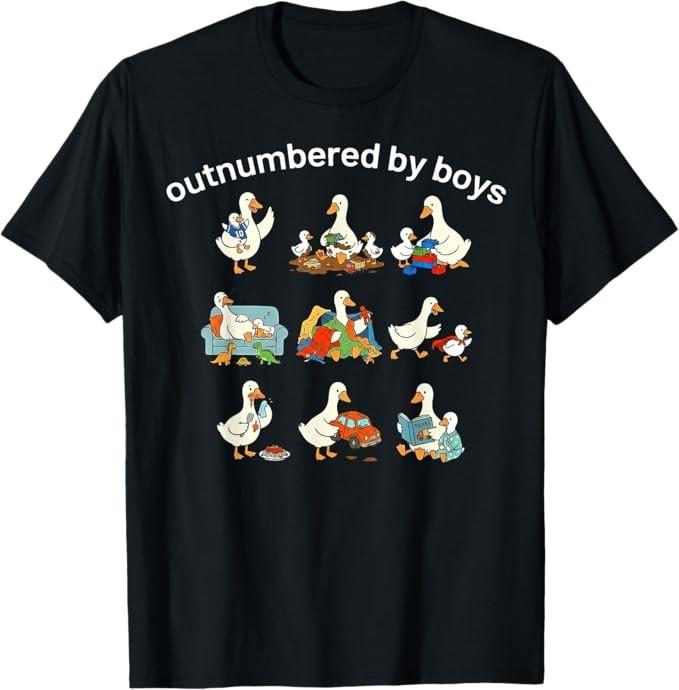 Outnumbered by Boys T-Shirt S разноцветный