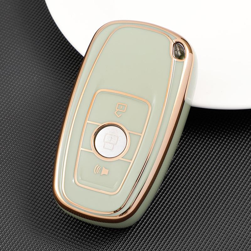 

Чехол для дистанционного ключа автомобиля из ТПУ с золотыми краями, чехол-брелок для Haval H9 F7x H5 H3 для Great Wall 5 3 M2 H6 Coupe Great Wall M4 H2 6, автомобильные аксессуары белый