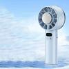 Ice compress high-speed cooling fan handheld fans USB Rechargeable portable mini fan LED Digital Display, Travel,Camping,Outdoor