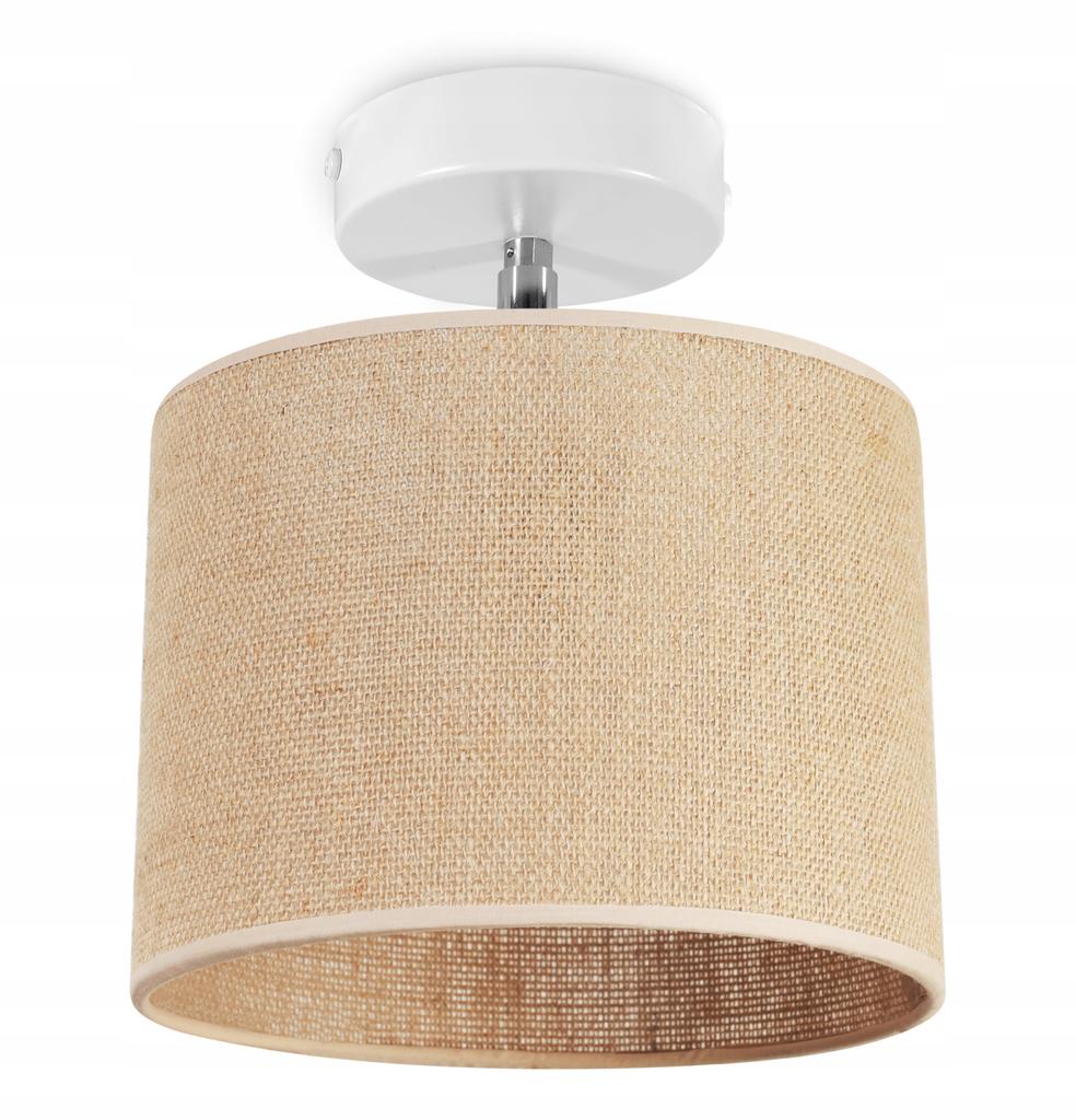 CEILING HANGING LAMP, JUTE LAMPSHADE, 20 CM