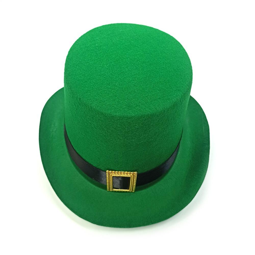 Unisex St. Patrick's Day Green Hat Felt St. Patrick's Day Costume Leprechaun Hat  Irish Day Party
