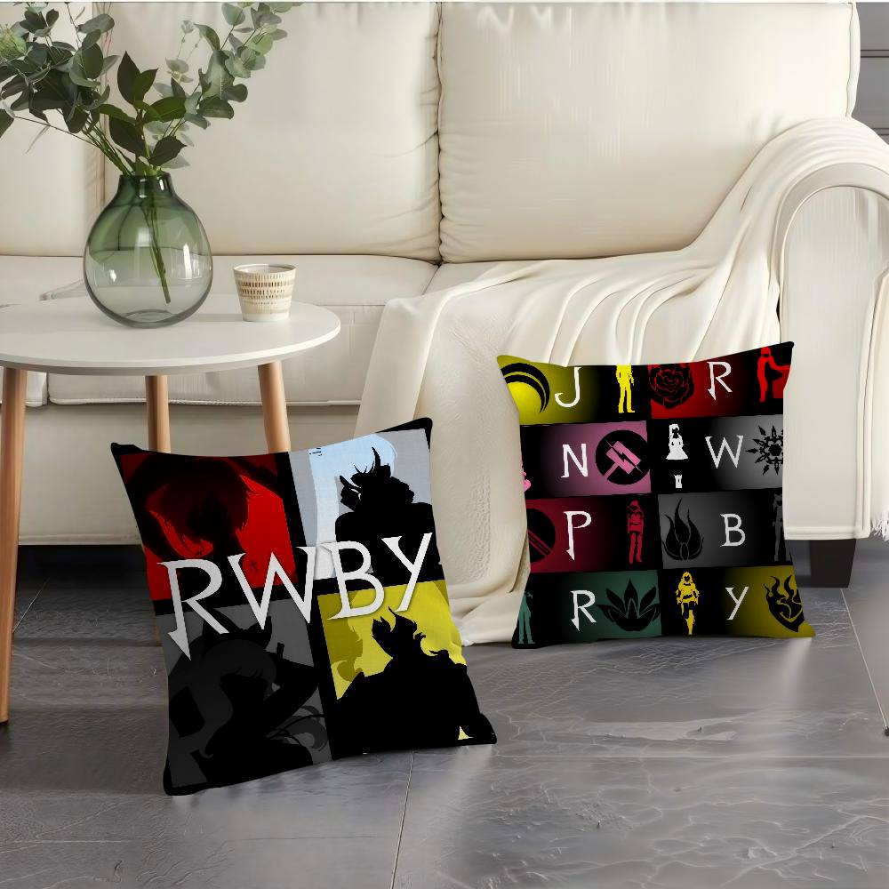 Logo R-R-Rwby-Y Anime Personalized Pillow Cover Kids Bedroom Wild Party Decor Pillowcase Kid Birthday Shower Gift