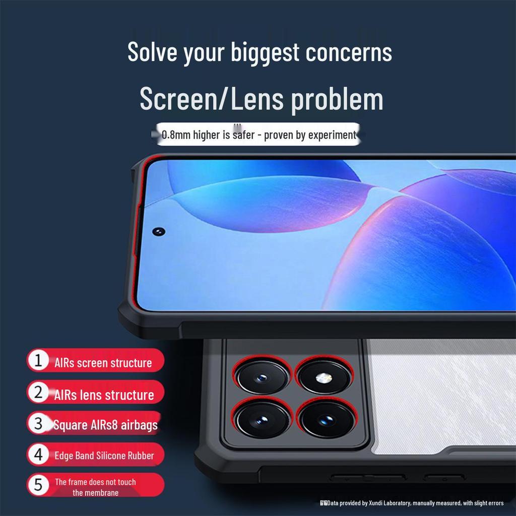 Xundee K70 Handyhülle: Stoßfeste, schlanke Schutzhülle für Redmi K70 Pro und Redmi K70E.