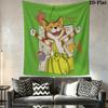 Pettson Und Findus Wall Hanging Printed Fabric Blanket Decorative Tapestries for Bedroom Living Room Home Decor