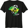Pele_Brasilien_005_Premium Tri-Blend T-Shirt mit Aufdruck auf der Rückseite