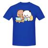 Funny Dudu Bear And Bubu Panda Watching Movie Together Unisexs Printed Tshirt Unisex T Shirtshirt Gym