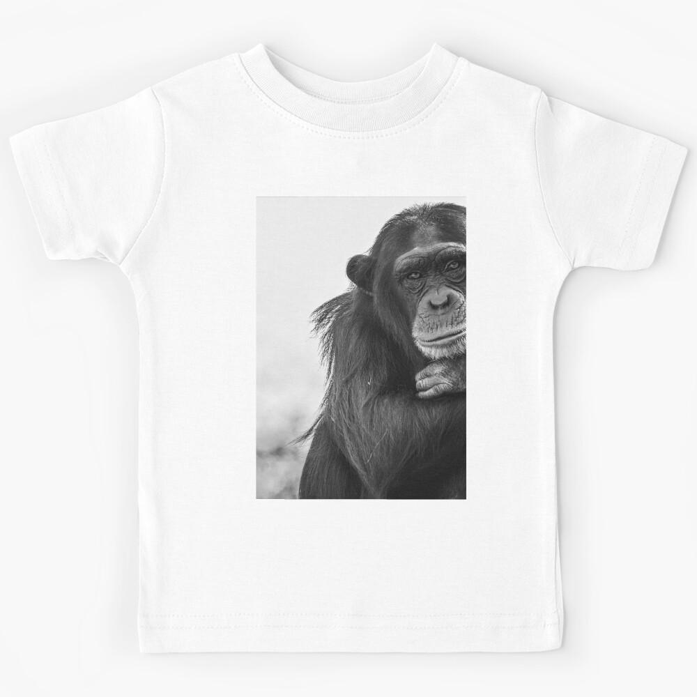 Serious Chimp Looking to You Kids T-Shirt 130
