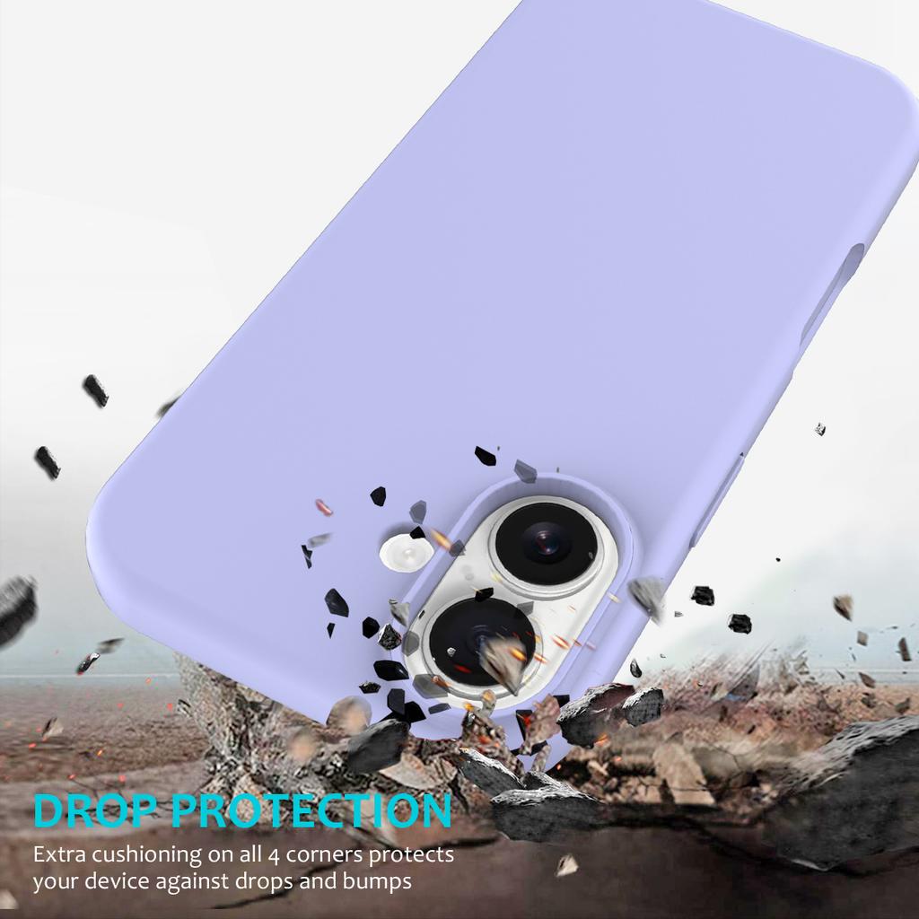 Coque de téléphone antichoc en silicone liquide pour iPhone 17 Air 16 15 14 13 12 Pro Max 16Pro Protection de pare-chocs pour appareil photo