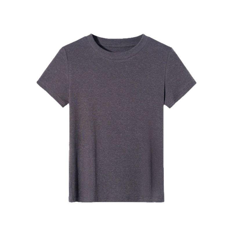 Women's New Summer Thin Elastic Solid Color Leisured Lycel Tencel Blouse