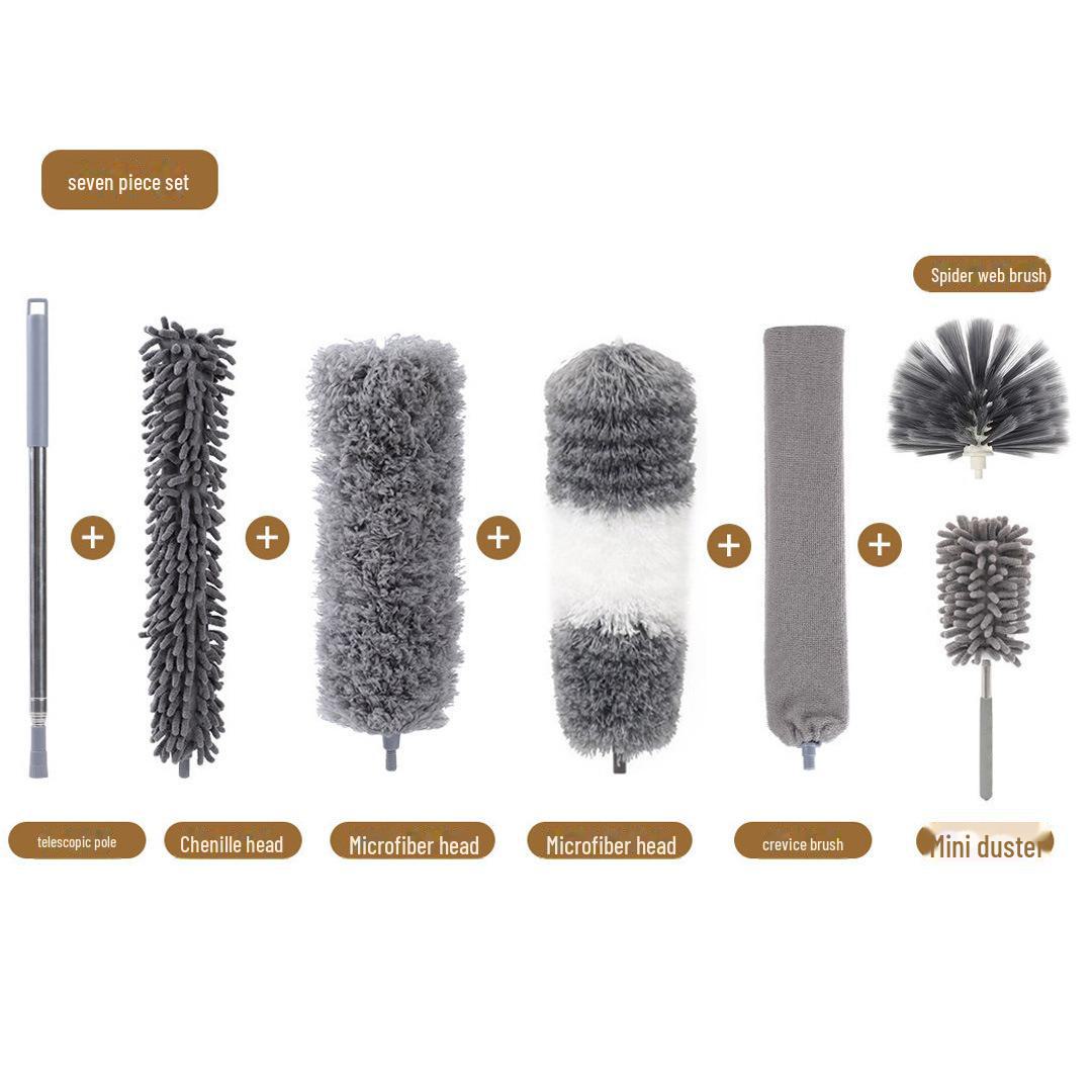 

Гнучка пір яна ганчірка з електростатичного волокна з синельовою головкою для прибирання пилу