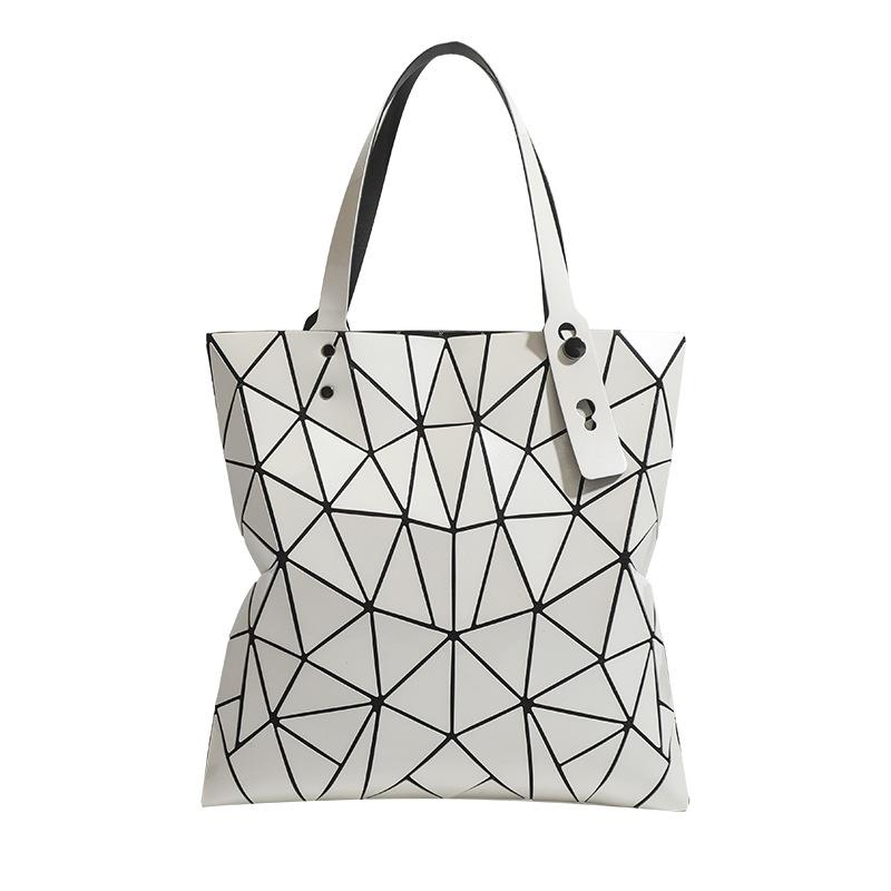 Frühling und Sommer Neue Mode Sechs-Fächer Umhängetasche Rhombus Faltbare Geometrische Tasche Vielseitige Rhombus Tragbare Tragetasche