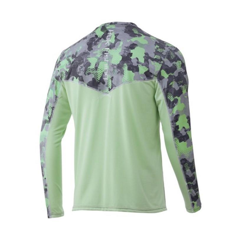 Mens Quick-Dry UV Protection Fishing Shirt Long Sleeve Breathable Outdoor Performance Top Summer Angling