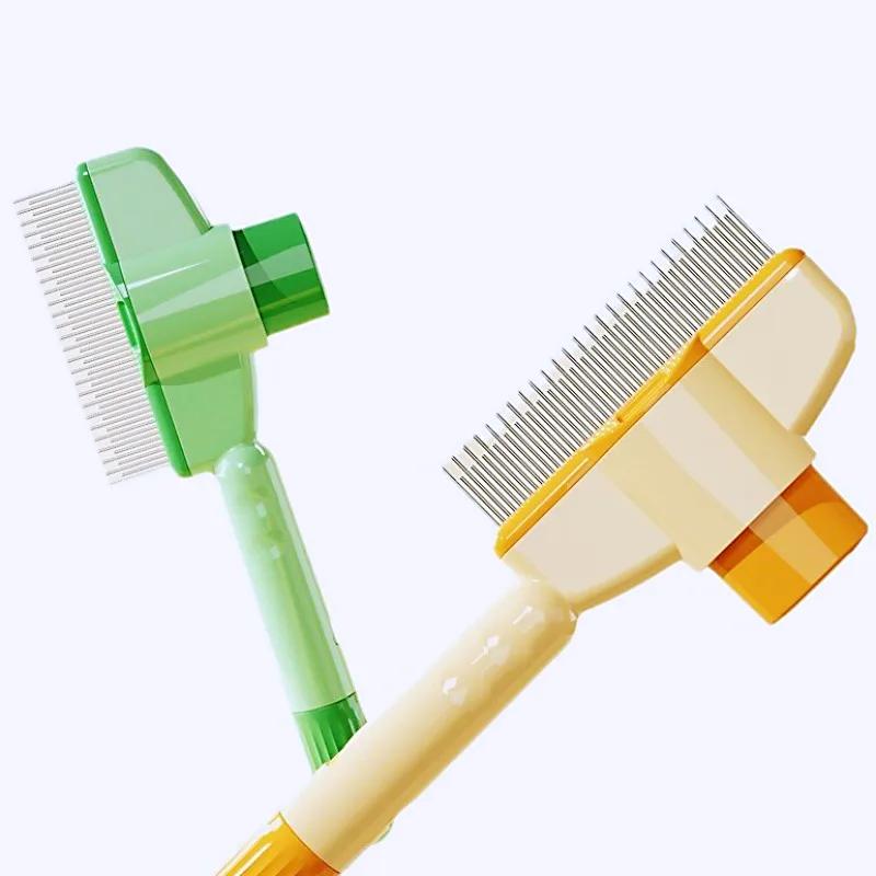 Dog Comb Pet Hair Remover One Button Dogs Brush Self-cleaning Cat Brush Massage Combs for Dog Grooming Brushes for Pet Products