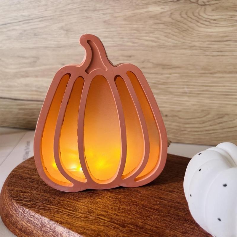 Hollowed Pumpkins Silicone Candle Mold For Making Candle Halloween Decoration Easy Demolding Silicone Mold Baking Tool